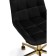 CHETERNIA CHASTER (California 999) Metal/velor, Gold/Black 50x60x80 cm