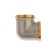 Otmo square, 3/4 ", internal/internal thread, nickel -plated brass