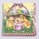 Paper napkins "Easter basket" 33x33 cm, set 20 pcs