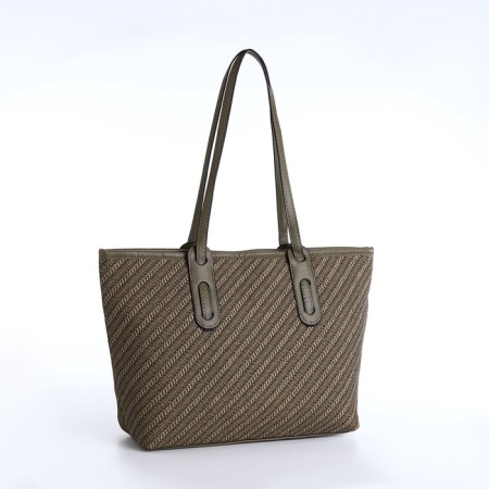 Women's bag with lightning, medium size, green color-2