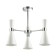 QUINN 3x60W E14, Chrome, white 55x55x44.5 cm