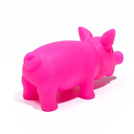 Brying toy "Little Pig" for dogs, 9 cm, pink-1