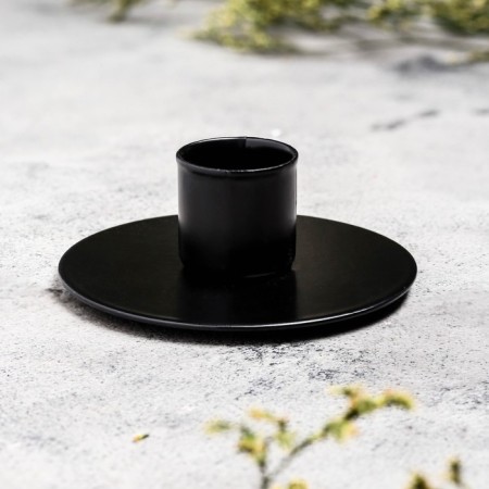 Circle Circle Circle for 1 candle, 7x3 cm, black muars-1