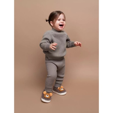 Sweater Children's Knitted Amarobaby Warm, height 92 cm, brown color-8