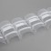 Curtain tape, organza, 3 cm, 3 ± 1 m, transparent/white color