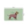 A set of napkins for setting the table "I love a dachshund", rectangular, rounded edges, size 30x46 cm, 4 pcs