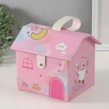Casket to the leatherette for decorations house 
