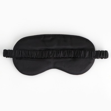 Silk mask for sleep I love Sleep, 20 x 9 cm, black color-3
