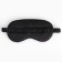 Silk mask for sleep I love Sleep, 20 x 9 cm, black color