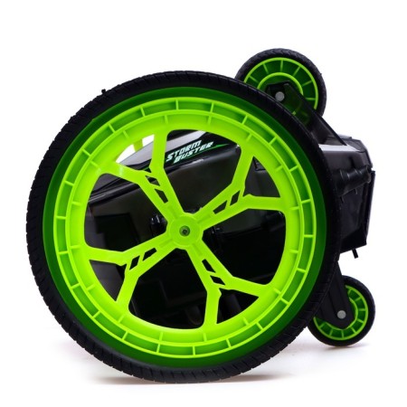 Radio-controlled car-controlled machine, works on batteries, green color-1