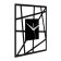 Wall of metal "lines", silent, d-30 cm, black, aa