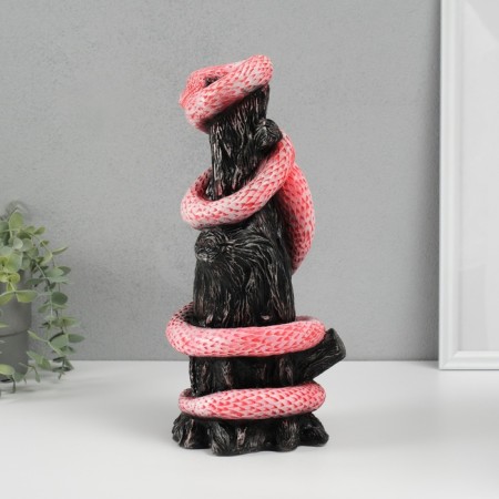 New Year's piggy bank "Snake on the stump" 33 x14 x 15 cm.-1