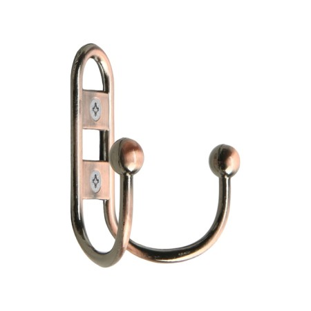 Hook furniture tundra TKD017, two -rod, copper-4