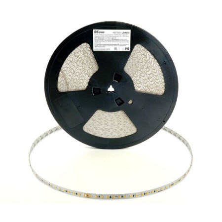 Feron 40 m, IP20, SMD2835, 120 LED/m, 8 W/M, 48 V, Cold white glow, SMD2835-1