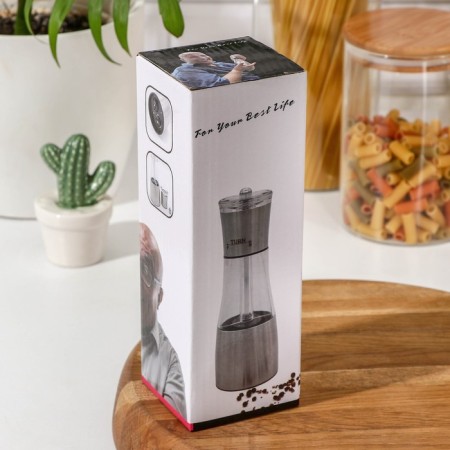Mill for spices "Delight", 19 × 6.5 cm, bilateral grinding for salt and pepper-4