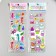 Plastic sticker "Hands and shoes/sea skates" mix 17x7 cm