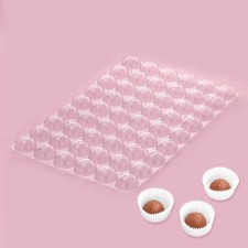 Form for chocolate and sweets from 2 parts 