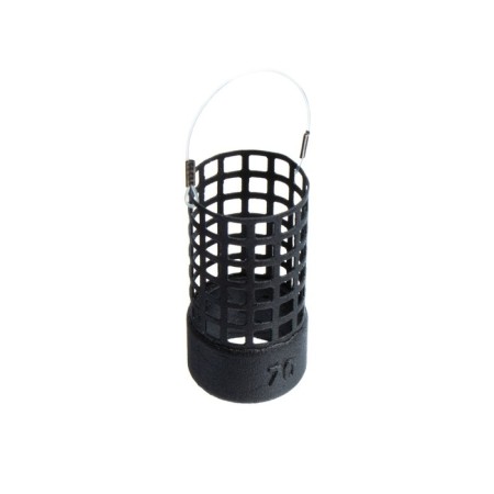 Metal hand-feeder X-Feeder Me Bullet Hawk+ M Perfo, Matt Black, 70 g, 45 ml