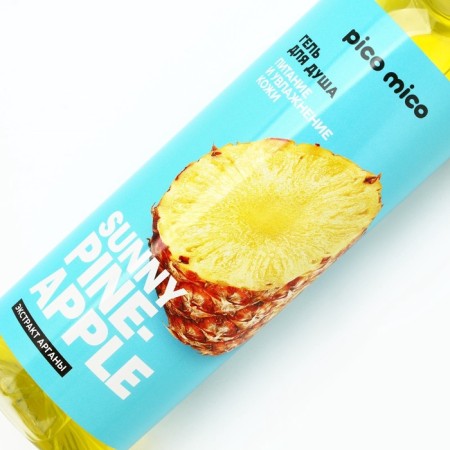 Sunny PineApple shower gel, 400 ml, pineapple aroma, Pico Mico-3