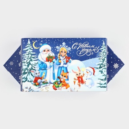 The prefabricated fabric box "Fairytale New Year", 14 x 22 x 8 cm, New Year-5