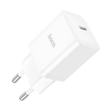The N27, 1 Type-C, 20 W, PD + Qc, White Network Charger.