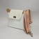 Women's bag Barcelona caramel-white with a sling