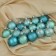 Set of balls plastic D-5 cm, 16 pcs "Star Night" turquoise