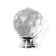 Handle button Cappio PK114, D = 30 mm, plastic, color chromium