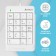 Numeric block A4Tech FSHELER FK13P White USB SLIM for laptop (FK13P White)