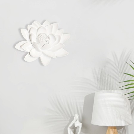 Nast -wall decor, "lotus" 15.5 x 18.5 cm, white-1