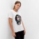 Women's New Year's T -shirt Merry Christmas, white color, size 44