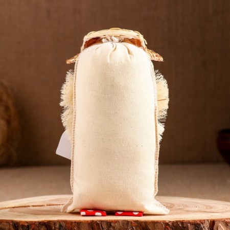 The amulet "Brownie in a wicker half -wool with a wallet", 19 cm-2