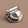 Bag's fastener, 3.3 × 3 cm, silver color