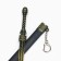Souvenir weapon suspended mini "anime sword", keychain, 28 cm, black with gold