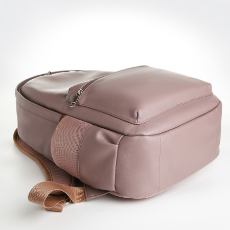 Women's backpack of artificial leather on the zipper Textura, color gray color-6