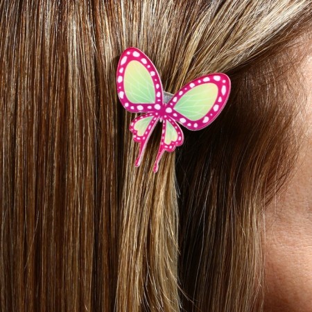 Hair clips on the postcard "The Young", 2.7 x 3.7 x 1 cm-7