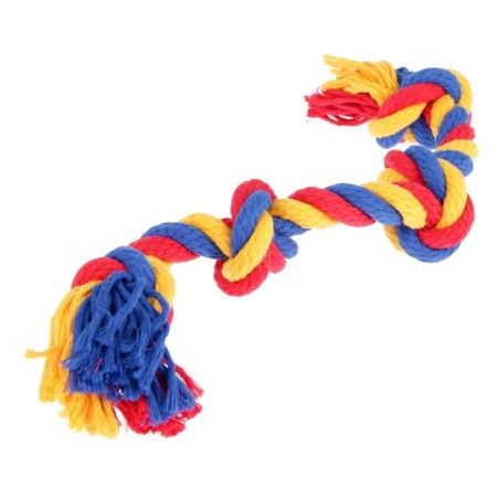 Cable toy "Rope", F16, 4 knots, 42-44 cm, mix