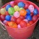 Water bombs "Shar", 1 nozzle, 37 balls, mix
