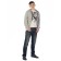 Male hoodies, size 50, gray-melange color