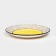Ceramic plate "Persia", flat, 25 cm, yellow, 1 variety, Iran