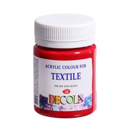 Painting on fabric, bank 50 ml, ZHK Decola, karmin 4128319, (water -based acrylic)-5