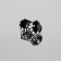 Rhinestones are sewing “circle”, in the frame, d = 8 mm, 20 pcs, black color