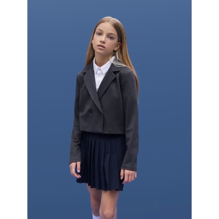 Shorted jacket for a girl Amarobaby Study Short, height 152 cm, color gray color-9