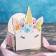 Wooden Kashpo 11 × 9.5 × 14.5 cm Unique "Convert unicorn", handle tape, with a seal