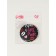 Mirror folding circle (2) C/took D7.3cm grl pwr black layer packet QF