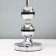 Tilde table lamp 1x40W E27 220V chrome 25x25x44 cm Risalux