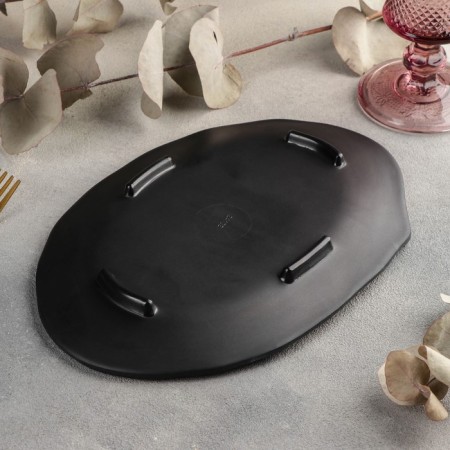 Black East dish, 25.5 × 17 × 2.5 cm, black color-2