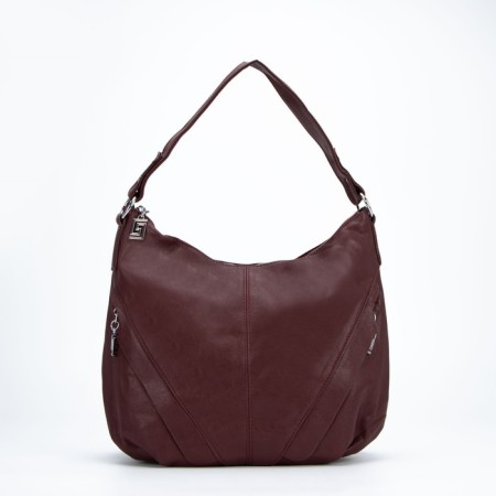 Bag-hoba, lightning department, 3 outer pockets, burgundy color