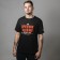 Patriotic T -shirt “Why do we need such a world”, the color is black, size 56