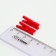 A set of clothespins for decor 50 pcs., Red - 2.5 cm